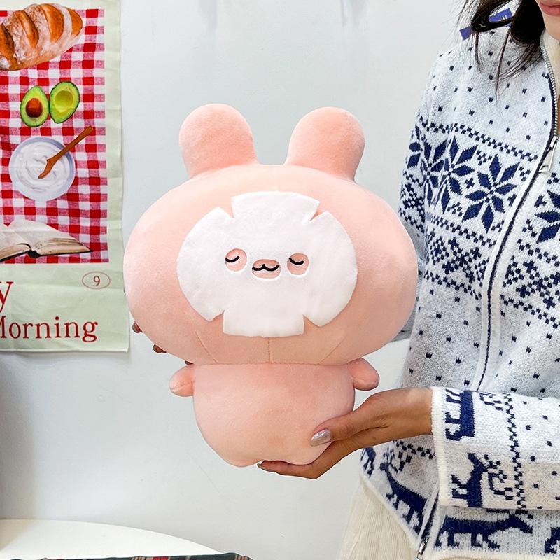 304560Cm Cute Asamimi Super Soft Pink Rabbit Plush Toy Cute Stuffed Rabbit Doll Comfortable Plush Pillow Home Decor Gift