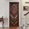 37Style Floral Door Stickers  Removable Vinilos Para Puertas Adhesive Wallpaper Art Murals for Doors Bibliotheque Modern Home Decor
