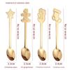 HANYANG Christmas Gift Small Spoon Snowman Spoon Scandinavian Style Cutlery Giveaway Spoon Gift Box Christmas Gift Box Gingerbread Spoon