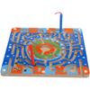 Wooden Magnet Beads Labyrinth Magnetic Maze Puzzle Educational Board Game Interactive Labyrinth Toy for Children Toddlers
