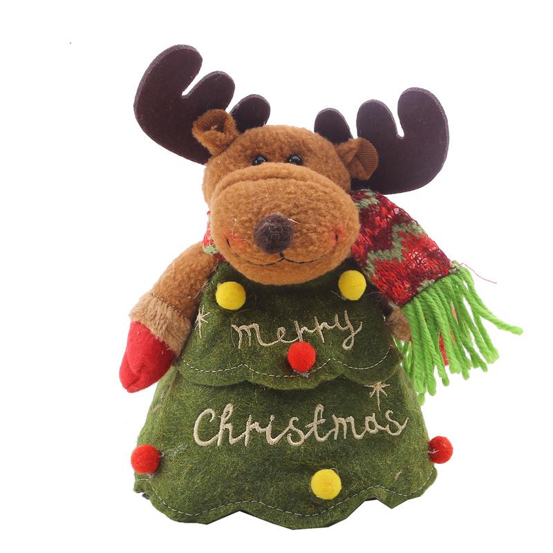 New Year Christmas Decorations For Home Gift Bag Large Candy Christmas Bags Holiday Cartoon Apple Bag Tree Shaped Candy Bag