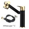 Nice 1080° Swivel Bathroom Sink Faucet Basin Faucet Mixer Deck Mounted Splash Proof Water Tap Shower Head Aerators Tapware PIPE x 2