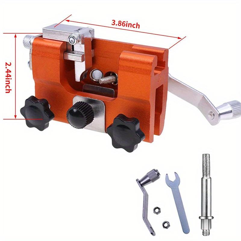 1 sada Vybaveno 3/5 brusnými hlavami Ručně poháněné řetězové brusky Přenosné domácí hardwarové nástroje Olejové pily Kotoučové brusky(Velký )