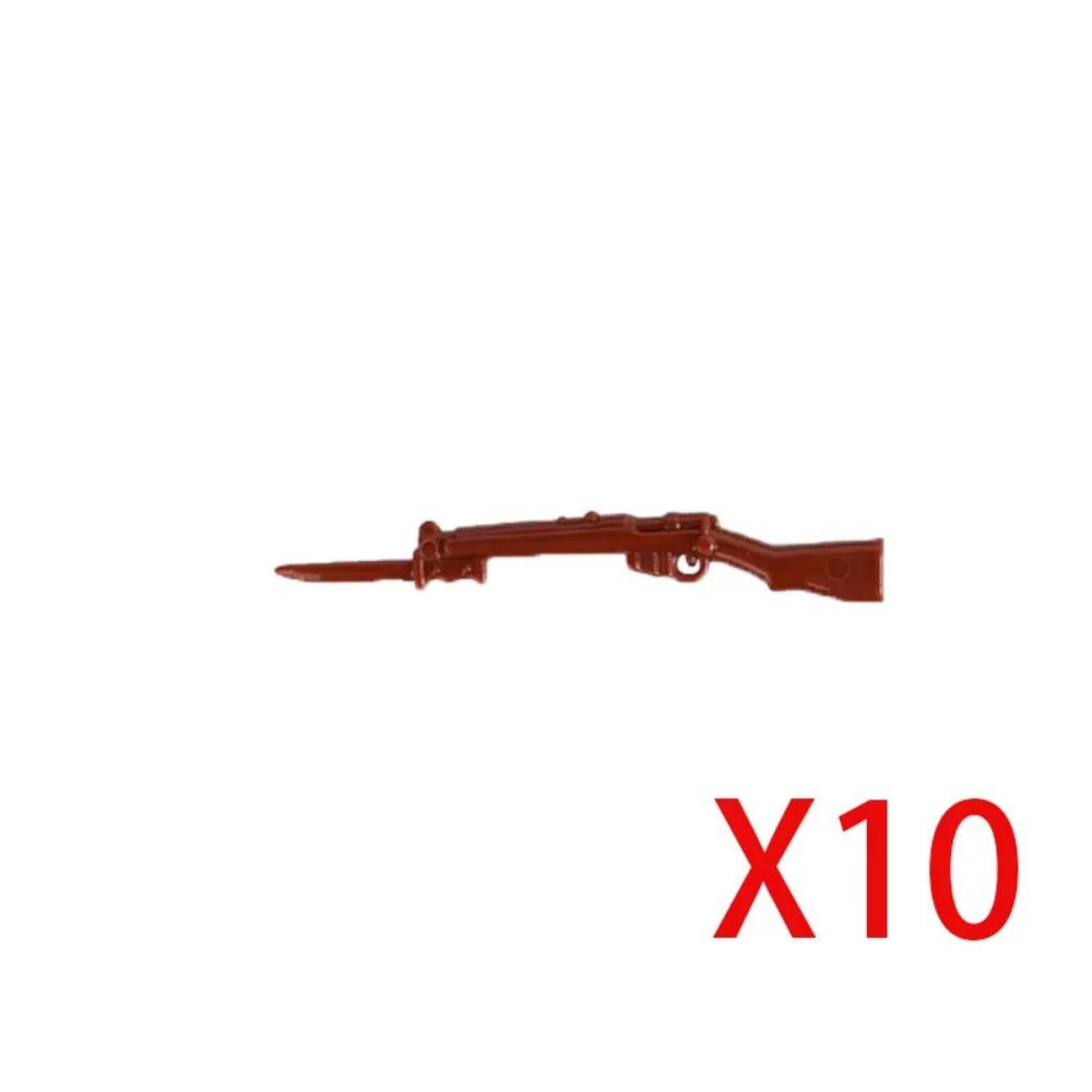WWI WWII Building Blocks Soldiers Military Accessories Bomb Two-color Gun Mini Brick Weapons Gift Toy AKM Helmet RPG Grenad X026