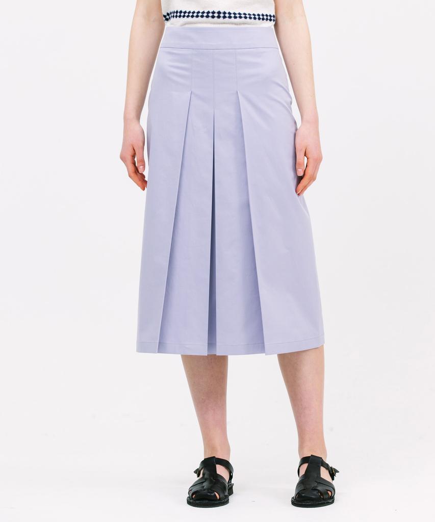 Jun By Jun K Three-Tuck A-Line Skirt_Lavender