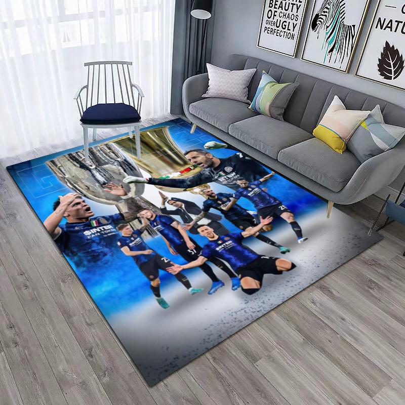 Famous F.C. Internazionale Milano Football Player Lautaro Martínez Carpet Is Suitable for Living Room and Bedroom Office Decorative Carpet L8