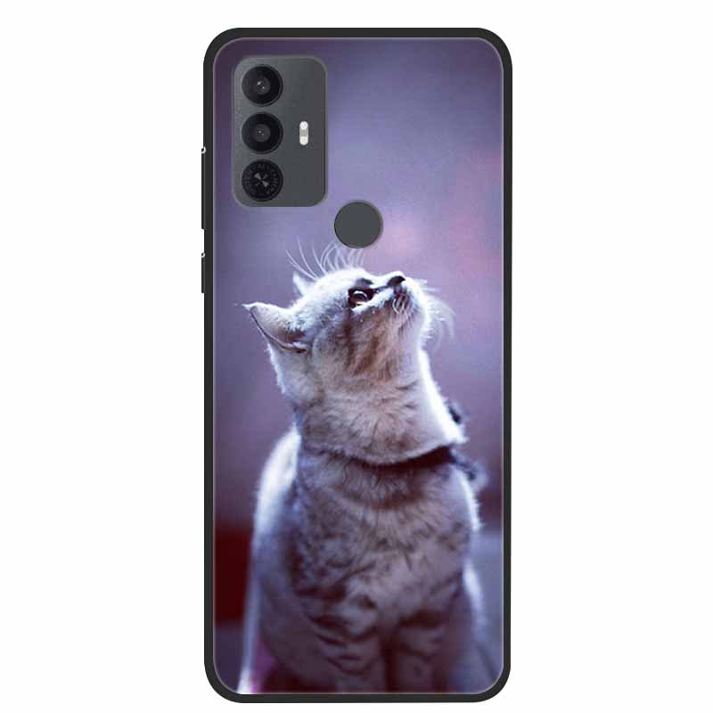 For TCL 30 SE Case Luxury Soft Silicone Protective Animals Phone Cover for TCL 305 306 Case 30SE TPU Funda for TCL30SE Cartoon
