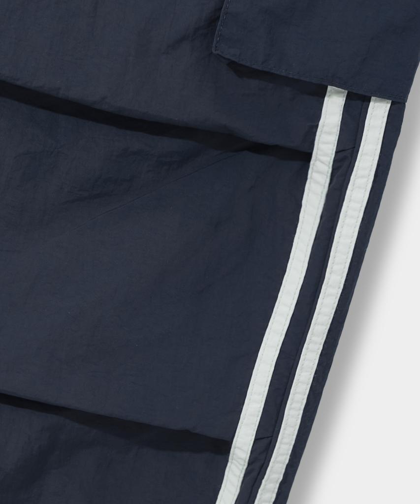 Dimiteulibeullaeg [Summer] Vlad Curved Track Nylon Cargo Pants_Vintage Navy