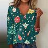 Women's Fashion Print Long Sleeve Knitted Cardigan Button Up Jacket