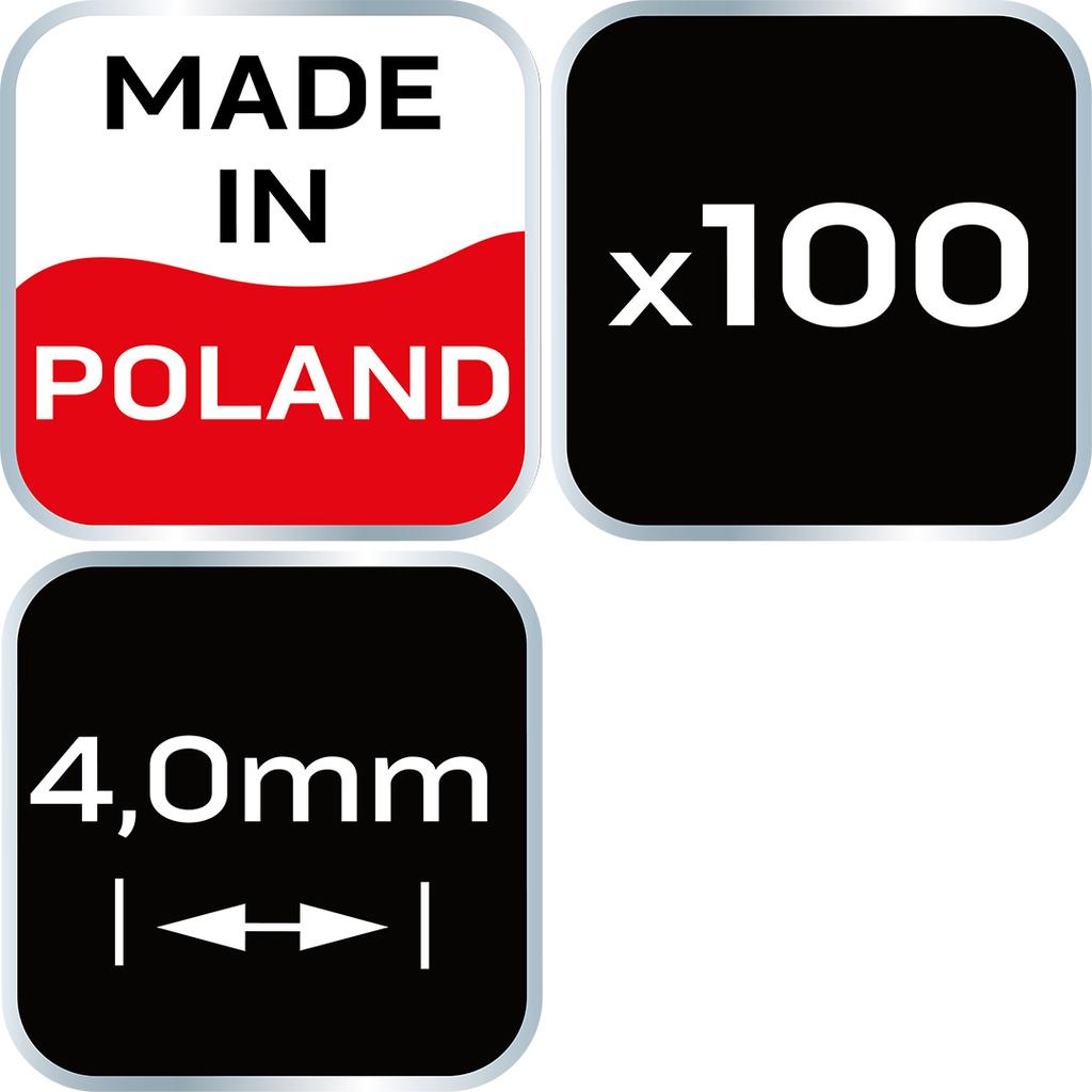 Spacers 4.0 Mm, 100 Pcs.