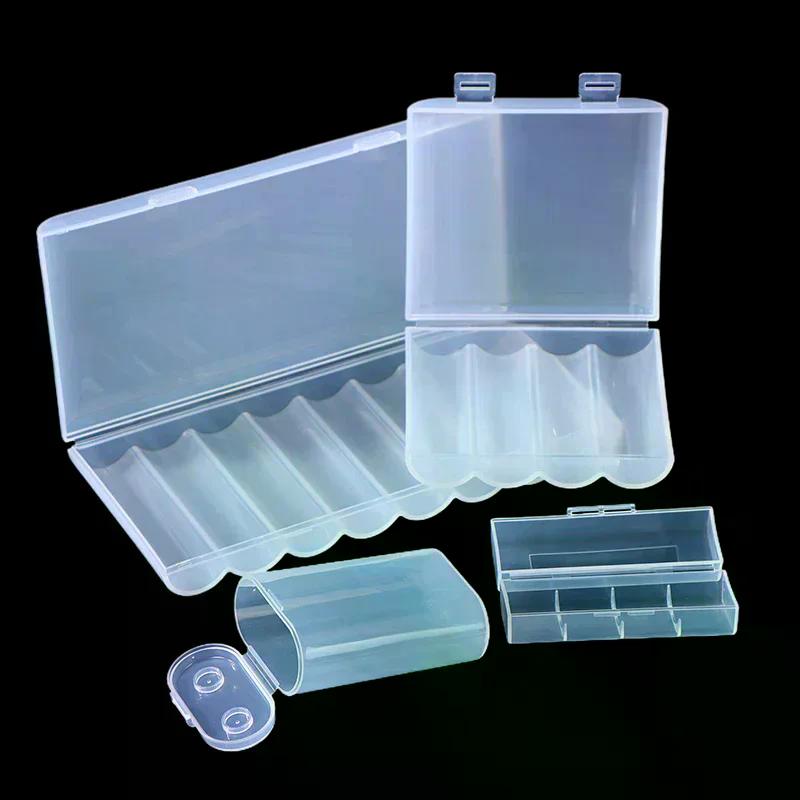 1/3PCS 1 Section/2 Section/4 Section/8 Section 21700 Battery Anti Fall Protection Box 21700 Battery PP Plastic Storage Box