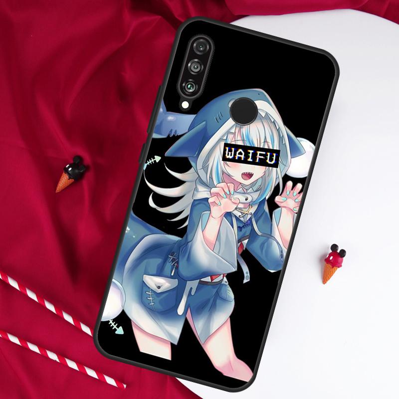 Anime Hololive Gawr Gura For Huawei Nova 7i 8i 11i 12i 12s 10 9 SE Y90 Y60 Y70 Y72 Y61 Y91 P60 Pro P30 P40 Lite Case