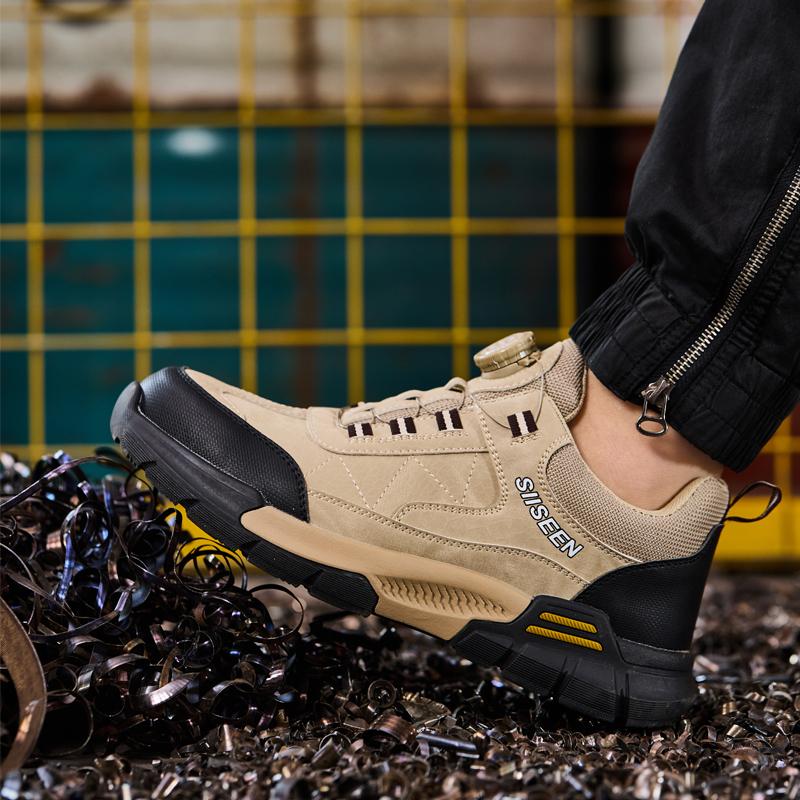 Nová móda Pánská bezpečnostní pracovní obuv Pohodlné nezničitelné boty Tenisky Proti propíchnutí Pánská obuv