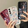 Small Flowers Phone Case For Samsung Galaxy S24 S23 S22 Ultra S20 S21 FE A55 A54 A53 A52 A34 A15 A14 A35 5G Soft Silicone Cover