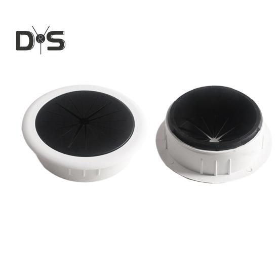 Computer Desk Threading Hole Cover Plate Rice-shaped Round Desk Hole Desktop Opening Wire Buckle Cover Plastic Decorative Cover