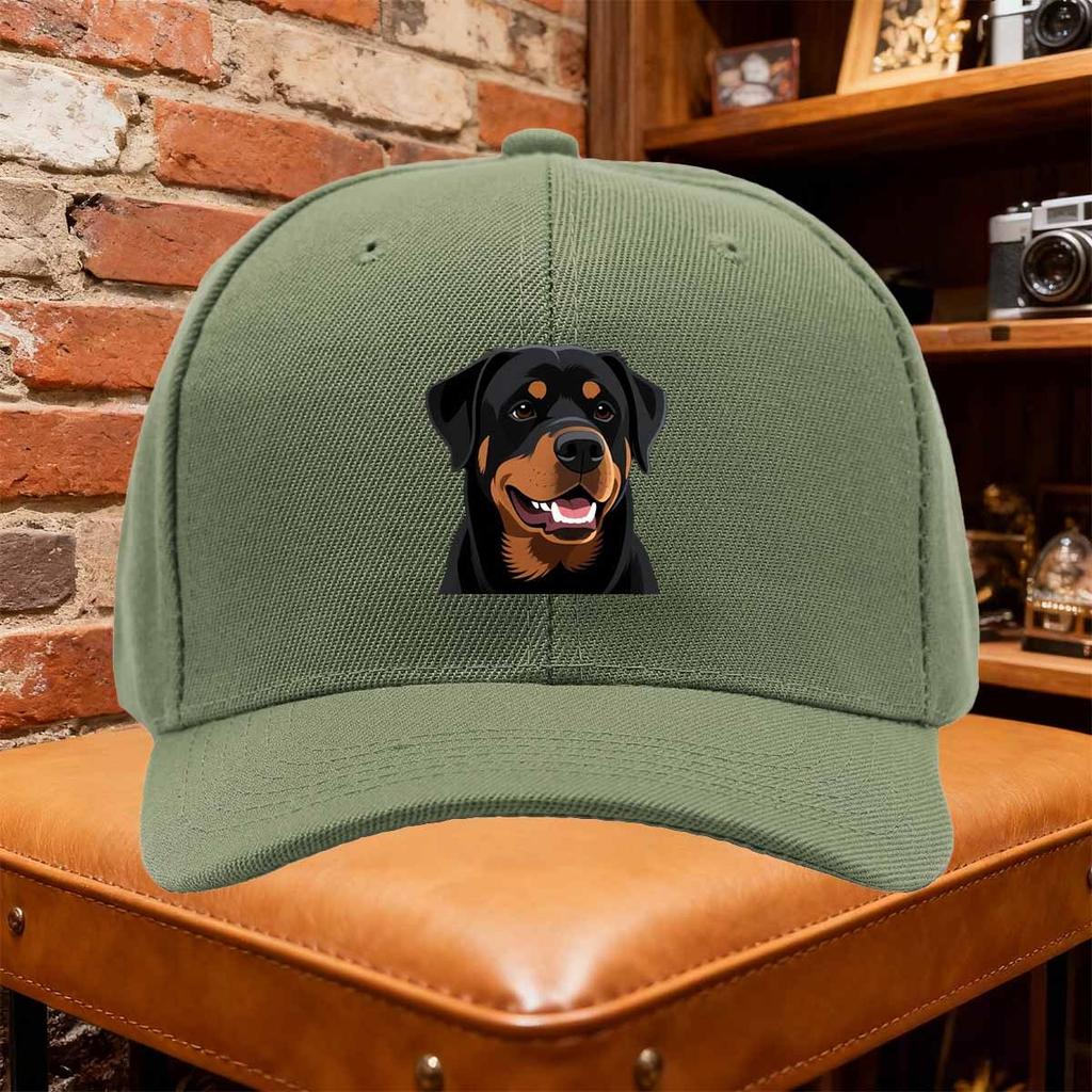 Unisex Rottweiler Dog Breed Baseball Cap Adjustable Pet Lover Hat with Rottweiler Art Lightweight for allSeason Wear for me