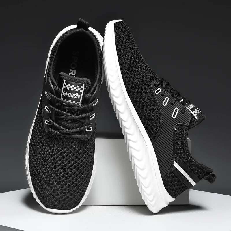 New 2025 White Men's Sneakers High Quality Shoes For Men Mesh Breathable Summer Casual Walking Sneaker Tenis Zapatillas Hombre