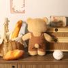Cute Brown Teddy Bear with Overalls Soft Stuffed Animal Plush Toy Kawaii Bear Doll for Kids Baby Sleeping Companion Children