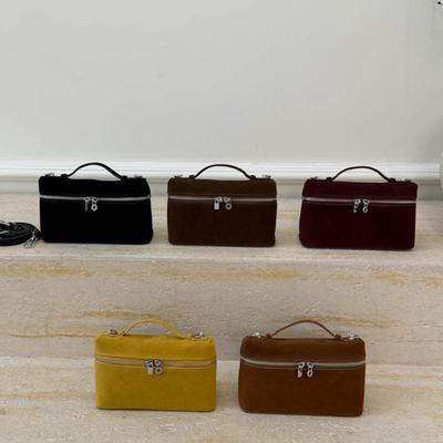 Borsa per Pranzo alla Moda, Borsa a Scatola Retrò di Nicchia, Borsa a Spalla Casual ed Elegante con Design Inclinato
