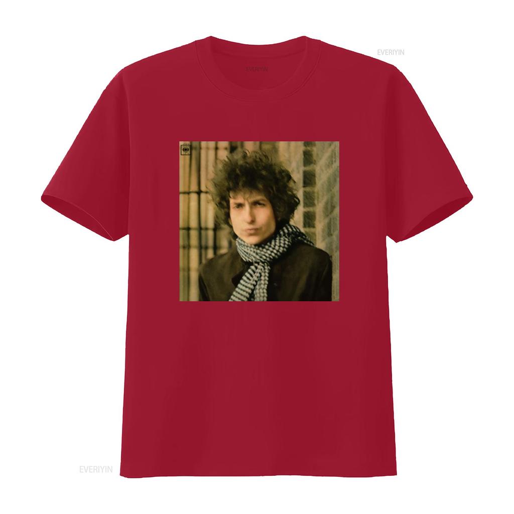 Bob Dylan Blonde On Rock N Roll Band T Shirt 056E Vintage Washed Slightly Casual Comfortable Stretched Graphic Streetwear