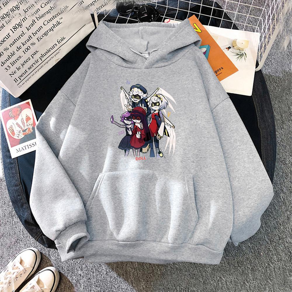 Murder Drones Uzi Doll N V Hoodie Damen Harajuku Kawaii Hoodies Unisex Anime Cartoon Streetwear Ästhetische Pullover Sweatshirts