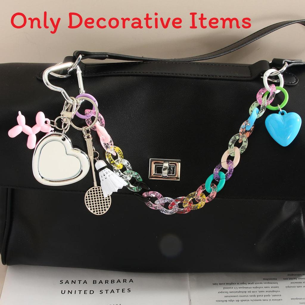 Cat Charm Bag Pendant With Feather Keychain For Fashion Accessories