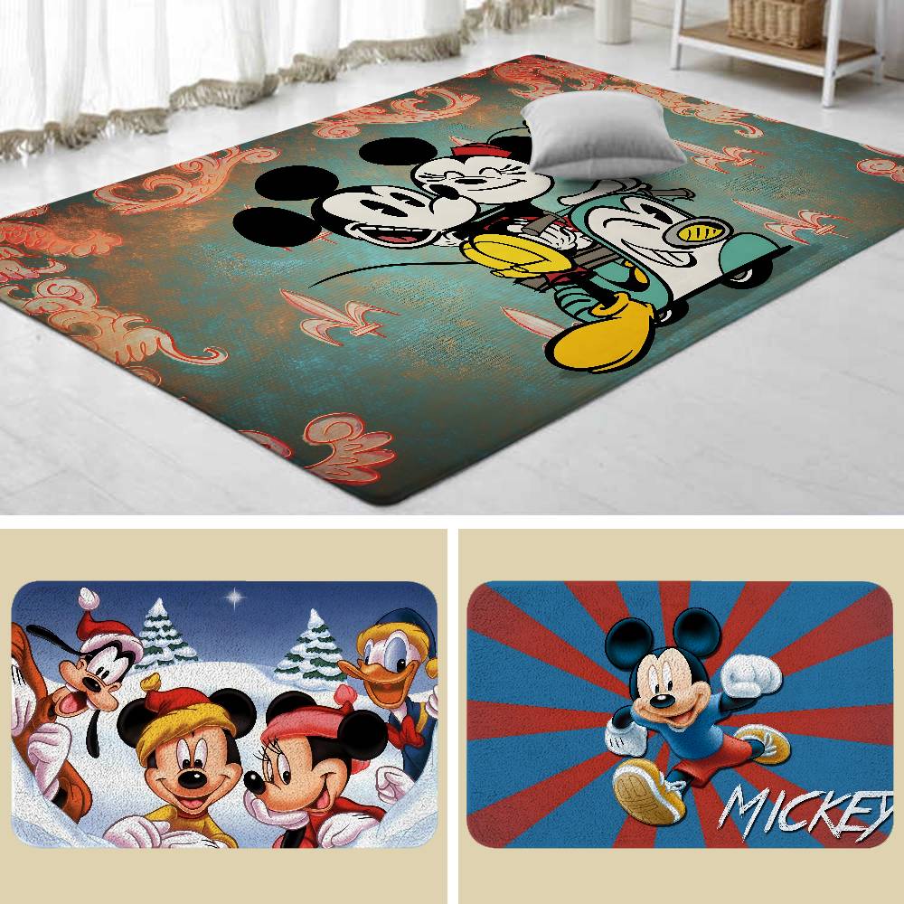 Mickey Mouse Floor Mat Living Room Rug For Bedroom Welcome Mat Outdoor Rug