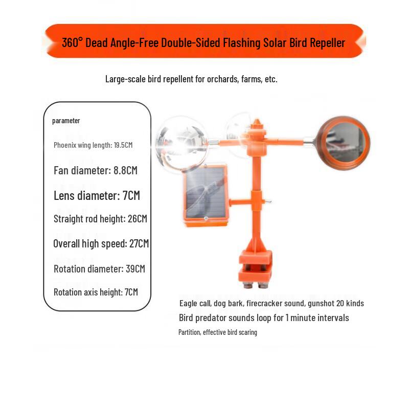 Solar Voice Wind Bird Repeller