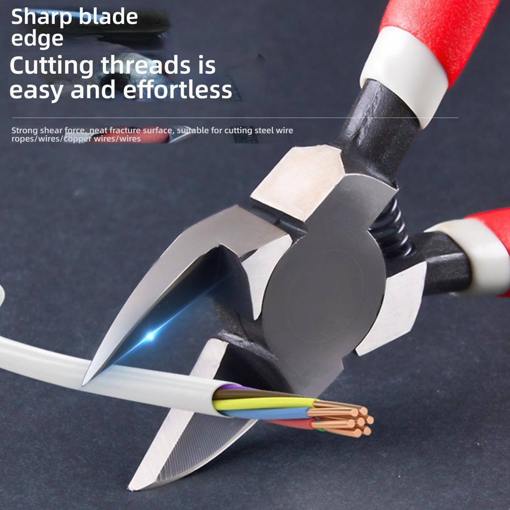 Compact 6 Inch Angled Wire Cutters AntiRust Chromium Vanadium Steel Tool For Tight Space Cutting Operations Tool