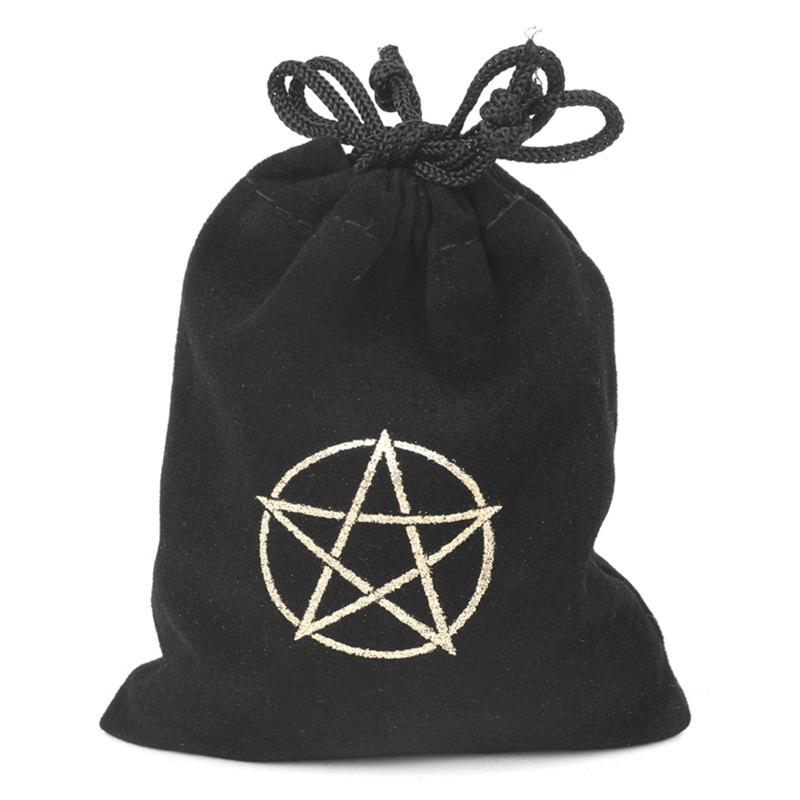 Dvination Utensil Drawstring Board Game Bag Cloth Tarot Storage Bag Witchcraft Supplies Tarot Box
