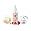 Ayumcure Glassy Glow Boost Skincare Kit | Set of 3 - Rose Water, Tan Removal Scrub & Glutathione Cream | Skin Brightening | Hydrating | Exfoliating
