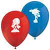 Sonic the Hedgehog Balloons - Pack of 8 28 Cm Latex Balloons for Children's Birthday