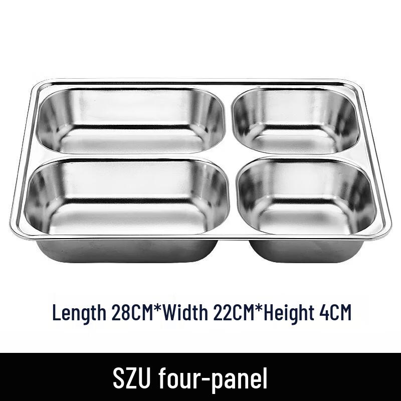 304 Stainless Steel Divided Lunch Tray