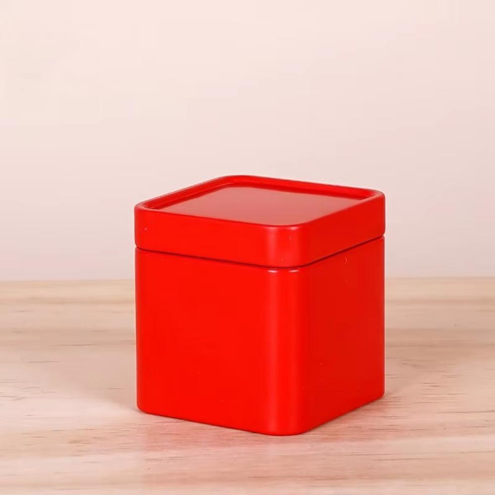 1/2pcs Multicolors Tea Container Square Tea Cans Box Portable Spices Storage Boxes  Cream Balm
