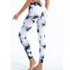 Damen Tie-Dye Nahtlos Pfirsich Po Hohe Taille Po Hosen Stretch Fitness Yoga Hosen