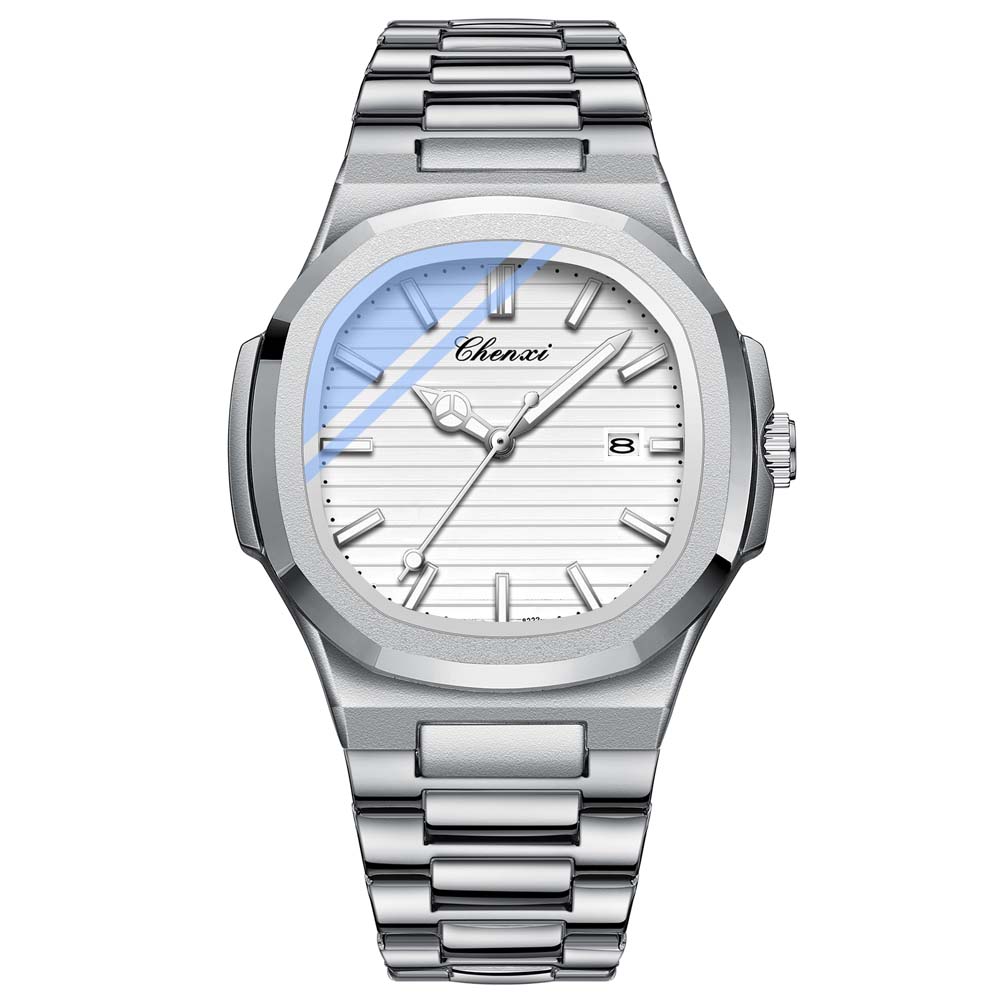 CHENXI Paar Uhr Luxus Business Herren Quarz Datum Armbanduhren Wasserdicht Leuchtende Quarz Uhr für Herren & Damen