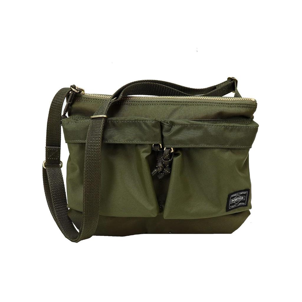 Porter Authorized Retailer Force Mini Shoulder Bag (Nylon Ox 3. Olive Drab)