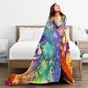 Printed Blanket Comfortable Soft Sofa Talk Blanket