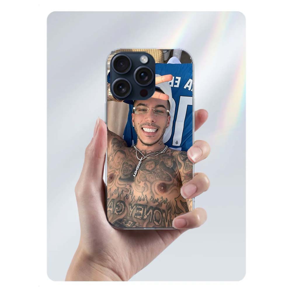 

Rapper Sfera Ebbasta Clear Phone Case For Iphone 17 Air 16 Pro Max 15 Pro 14 Plus 17E 16E 11 13 12 Mini Cover Cases Fundas Cell iPhone 13 Pro Max