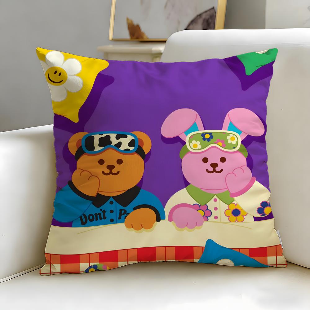 Beliebte Marke wiggle wiggle Kissenbezug Weich Leicht zu waschen Kissenhülle Vielseitig für Sofa Bett Reise und Büro