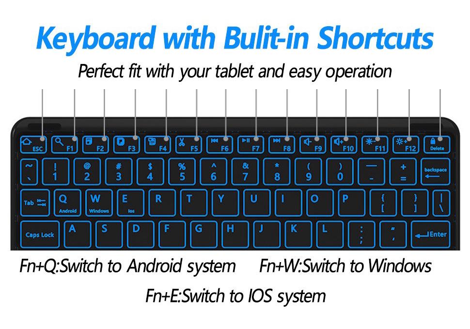 Samsung Tablet S10lite Seven-Color Backlit Bluetooth Keyboard Leather Case for S9FE Galaxy