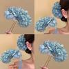 Bacchetta per Capelli Fiore Artificiale Decorazione Facile da Indossare Organizer per Chignon Fissatore per Capelli Spezzati Accessorio per Capelli Fatto a Mano
