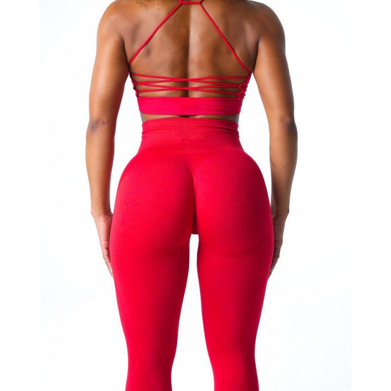 High-Waisted Seamless 9/10 Length Yoga Leggings Women Quick-Dry Nylon Spandex Compression Fitness Pants