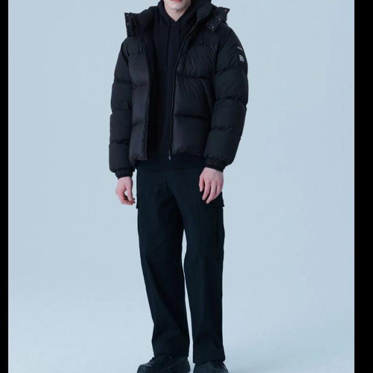 New FILA Down Jackets Unisex Black FS2DJF4131X-BLK