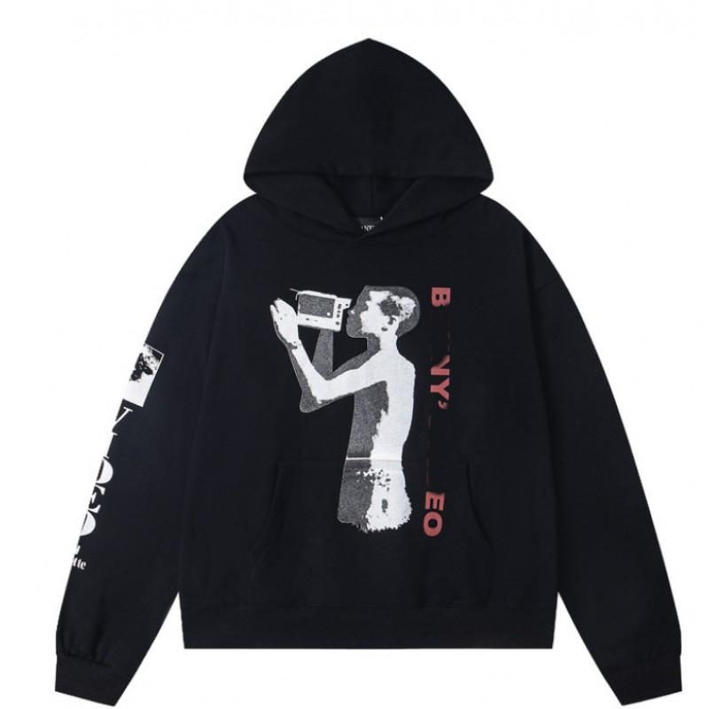 Unisex Oversized Streetwear Hooded Zip-Up Sweatshirt