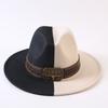Popular European and American Classic Double-color Wide-brimmed Top Hat Men's and Women's Fashion OL Style Cowboy Hat Jazz Hat