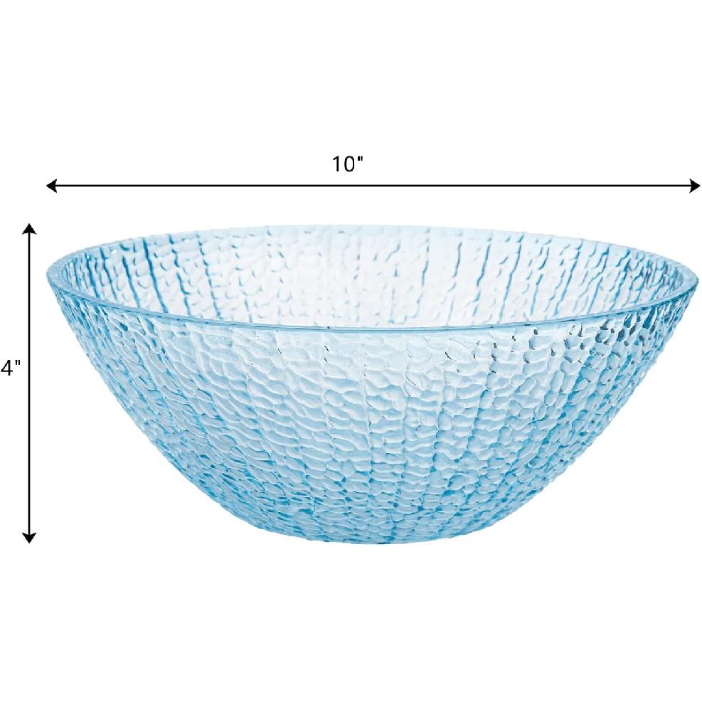 Frcctre Set of 6 Large Plastic Mixing Bowls Set, 93 Oz Round Disposable Plastic Serving Bowls Salad Bowl for Party, Snack, Salad, Chip, Popcorn