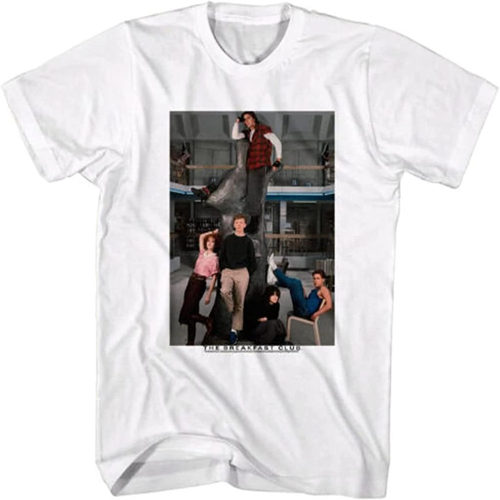 Breakfast Club Library Group Photo Class of 85 Mens Molly Ringwald Movie Pullover Men's Crewneck T-Shirt