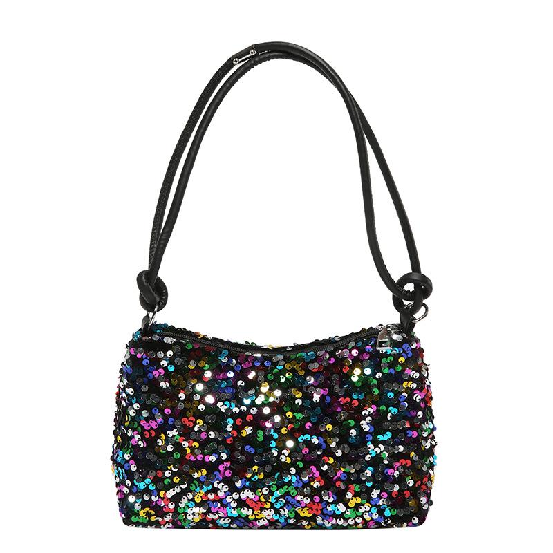 High-value Sequin Underarm Bag Shoulder Bag Fashionable Bag New Temperament Women's Bag Elegant Large Capacity Casual