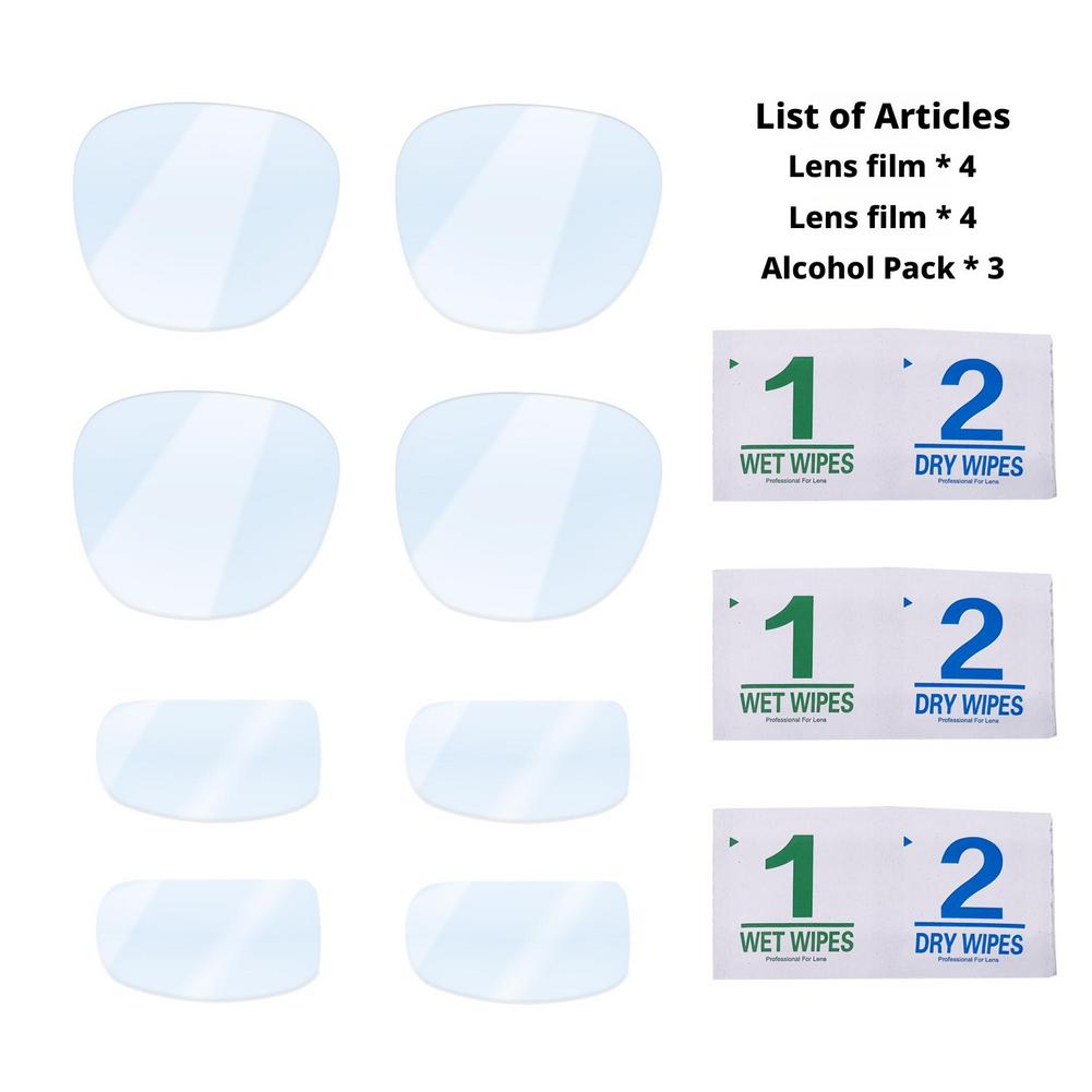 8 szt. Do okularów AR XREAL ONE Folia ochronna przeciw zarysowaniom Folia na soczewki okularów Akcesoria AR Ochrona przed upadkiem HD Folia na soczewki